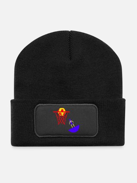 Panier de basket-ball Subbuteo - Beanie recyclé à patch - noir