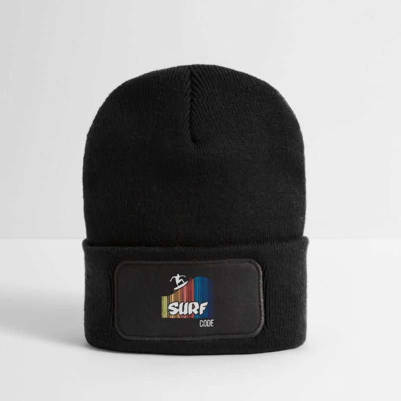 Surf Code (dark) Recycled Patch Beanie