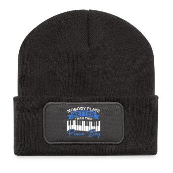 Pianist Junge - Recycled Patch Beanie - dark grey - Front