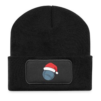 Boule Santa Tenue de pétanque pour Bouler pour boules - Beanie recyclé à patch - noir - Devant