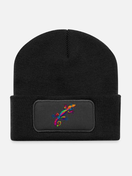 Gecko - Recycled Patch Beanie - black