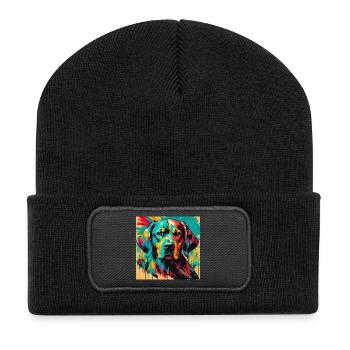 Dog - Recycled Patch Beanie - black - Front