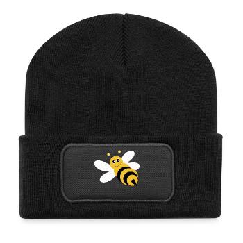 Cute Bee T-Shirt Funny Design Beekeeper - Recycled Patch Beanie - black - Front