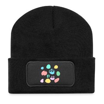 ANNIVERSARY. HAPPY BIRTHDAY. HAPPY BIRTHDAY. - Recycled Patch Beanie - black - Front