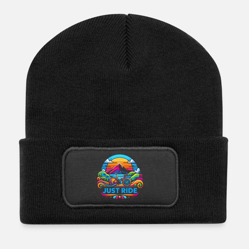 Just Ride Fahrrad - Just Ride - Recycelte Patch Beanie - Schwarz