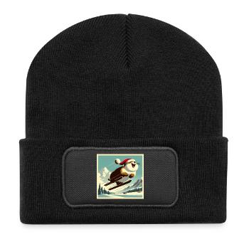 Vintage Ski Marmot - Recycled Patch Beanie - black - Front