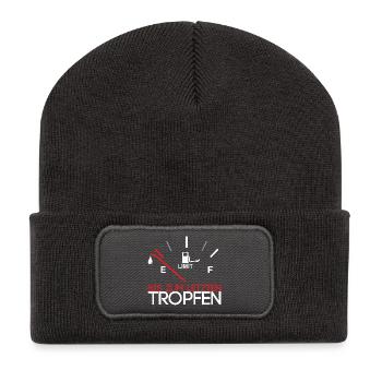 Down to the last drop - Recycled Patch Beanie - dark grey - Front