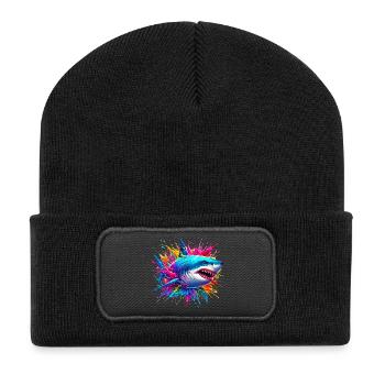 Hai - Recycelte Patch Beanie - Schwarz - Vorne