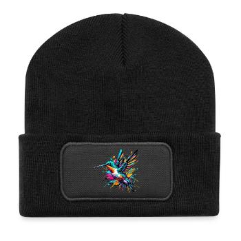 Hummingbird - Recycled Patch Beanie - black - Front
