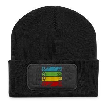 Retro Gamers Pixel Multicolor - Recycled Patch Beanie - black - Front