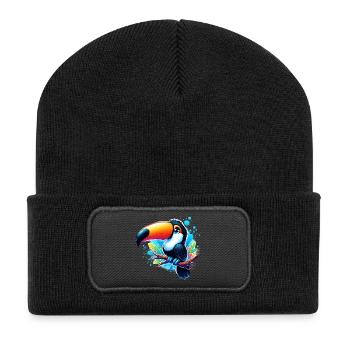 Toucan - Recycled Patch Beanie - black - Front