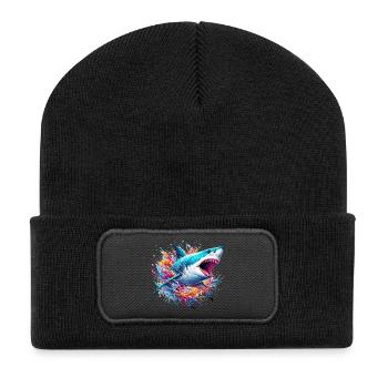 Hai - Recycelte Patch Beanie - Schwarz - Vorne