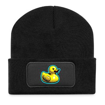 Caneton Canard Canard Canard - Beanie recyclé à patch - noir - Devant