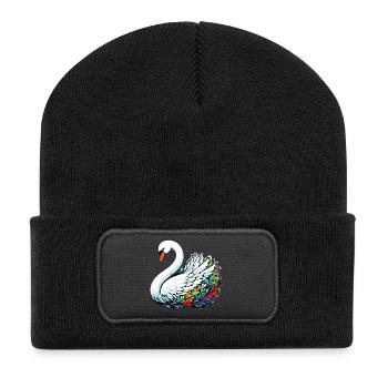 Swan - Recycled Patch Beanie - black - Front