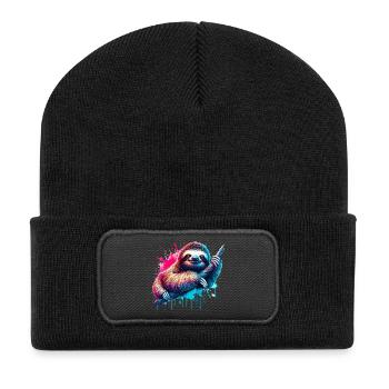 Sloth - Recycled Patch Beanie - black - Front