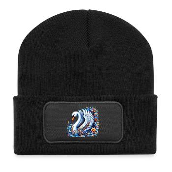 Swan - Recycled Patch Beanie - black - Front