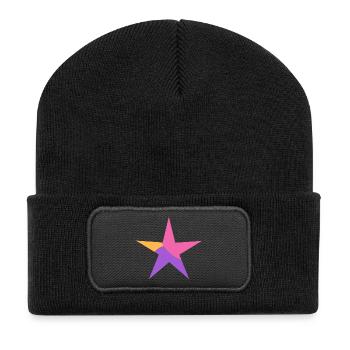 STAR. STARS. STAR. FEAST. ANNIVERSARY. CHRISTMAS - Recycled Patch Beanie - black - Front