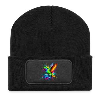 Colibri - Beanie recyclé à patch - noir - Devant