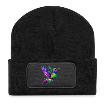 Colibri - Beanie recyclé à patch - noir - Devant