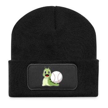 Snail Baseball - Recycled Patch Beanie - black - Front