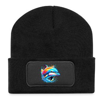 Dolphin - Recycled Patch Beanie - black - Front