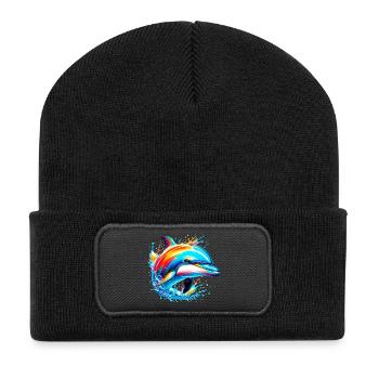Dolphin - Recycled Patch Beanie - black - Front