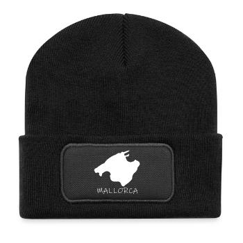 Mallorca - Recycelte Patch Beanie - Schwarz - Vorne