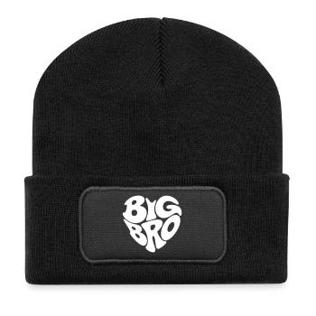 Big Bro - Recycelte Patch Beanie - Schwarz - Vorne