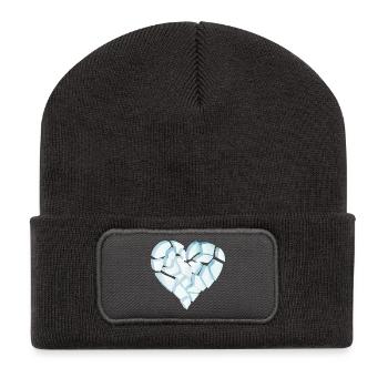 Broken Heart of – Broken Heart Form - Recycled Patch Beanie - dark grey - Front