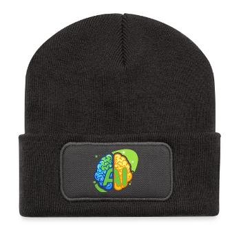 AI logo - Recycled Patch Beanie - dark grey - Front
