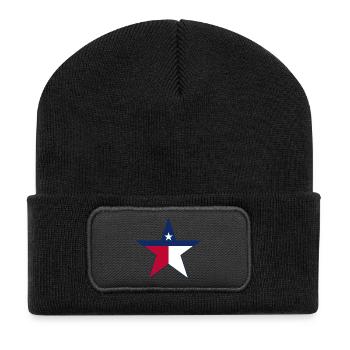 American Flag Star Design - Recycled Patch Beanie - black - Front