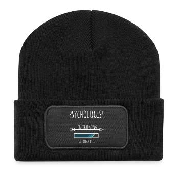 Psychologue Don Profession Formation Psychologie - Beanie recyclé à patch - noir - Devant