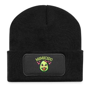 Mamacado Avocado Lover Mother's Day - Recycled Patch Beanie - black - Front