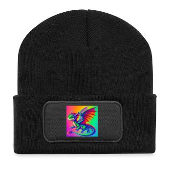 dragon - Recycled Patch Beanie - black - Front