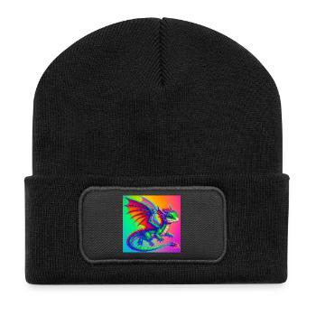 dragon - Recycled Patch Beanie - black - Front