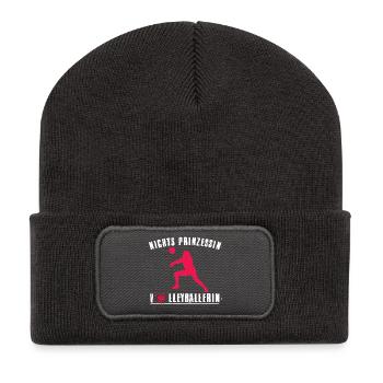 Volleyball Coach Gifts Volleyball Player - Recycled Patch Beanie - dark grey - Front