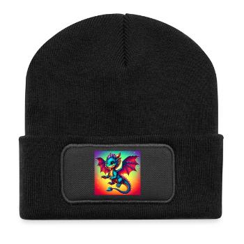 dragon - Recycled Patch Beanie - black - Front