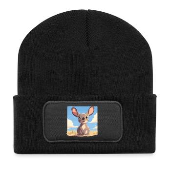 Wallabies Wallaby - Beanie recyclé à patch - noir - Devant