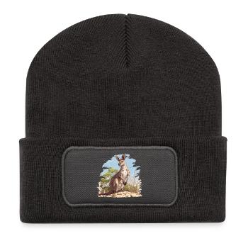 Wallabys Wallaby - Recycelte Patch Beanie - Dunkelgrau - Vorne