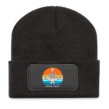 Arm Fracture Halloween Skeleton Bone Bone Fracture - Recycled Patch Beanie - dark grey - Front