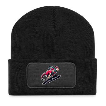 Ski kangourou Plaisir des sports d’hiver - Beanie recyclé à patch - noir - Devant