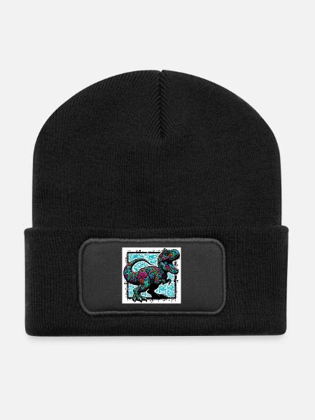 dinosaur - Recycled Patch Beanie - black