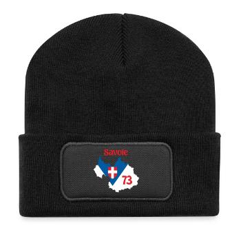 Savoie 73 - Beanie recyclé à patch - noir - Devant