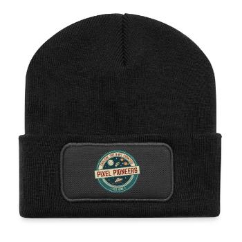 Insigne Pixel Pioneers - Beanie recyclé à patch - noir - Devant