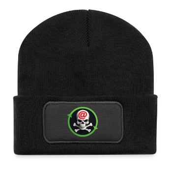 CYBER PIRATE #2 - geek & scifi - Beanie recyclé à patch - noir - Devant