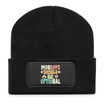 Mondays should be optional - Recycled Patch Beanie - black - Front