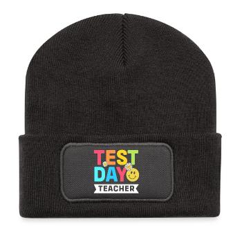 Professeur d’examen Abi Abitur - Beanie recyclé à patch - charbon - Devant