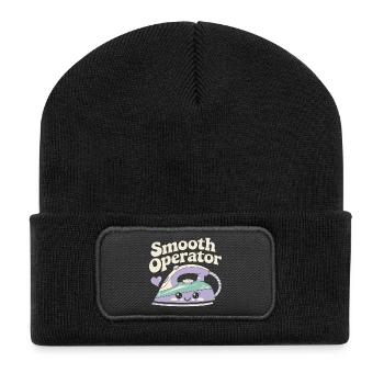 Kawaii Household Iron - Recycled Patch Beanie - black - Front