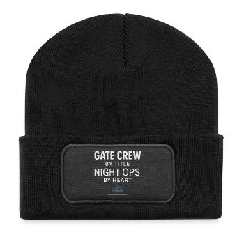 Rampe de nuit du personnel au sol au - Beanie recyclé à patch - noir - Devant