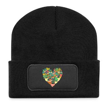 Garden & Plant Lovers Gifts - Recycled Patch Beanie - black - Front